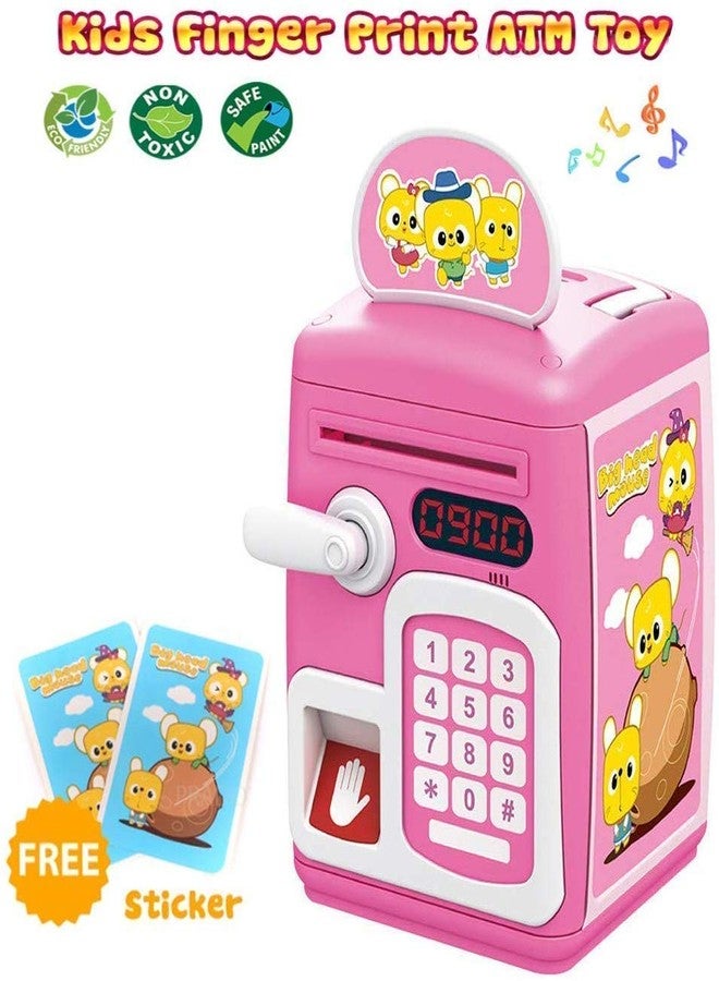 KITIKITTZ KITI KITS Fingerprint Sensing Money Saving Bank with Double Protected Password & Fingerprint Sensor Toy(HCCD Enterprise) (Pink) - Image 4